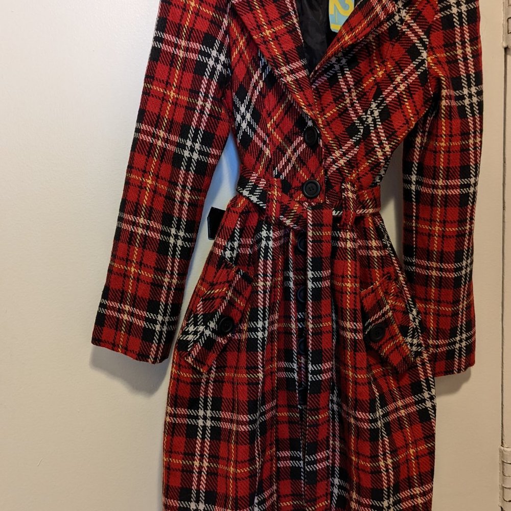 Forever 21, Better B Red Plaid Trench Dress!